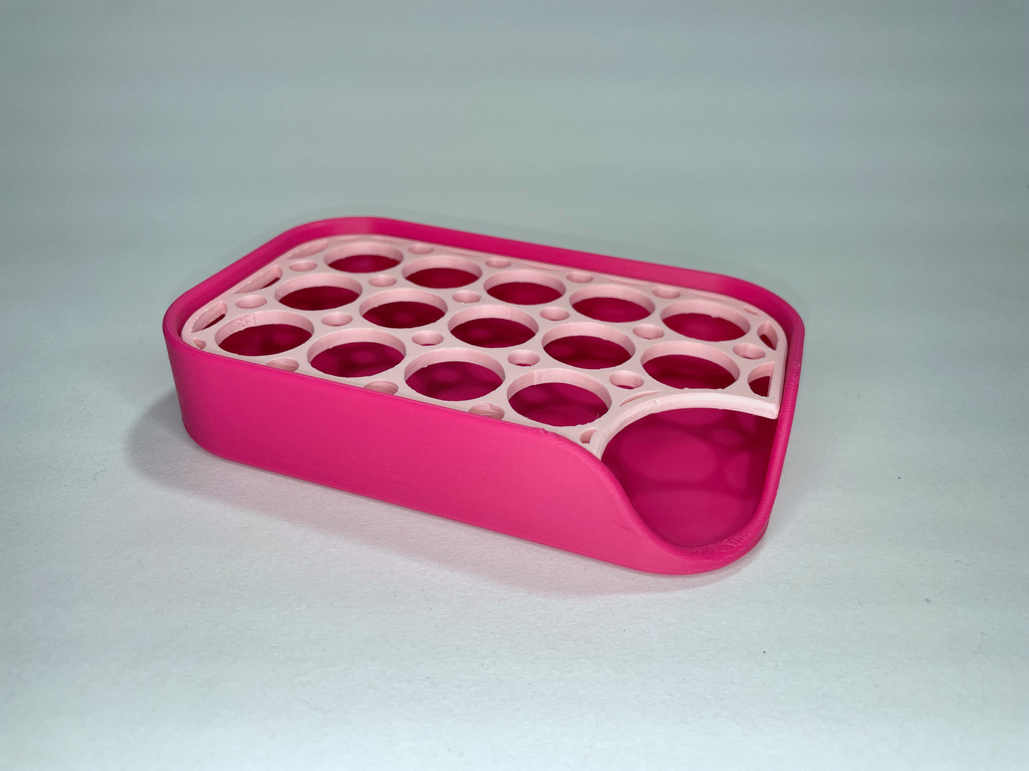 Circles - Seifenschale mit Abtropfgitter 3D-gedruckt - Wählen Sie aus 4 Farbkombinationen für Ihr stilvolles Badezimmer!