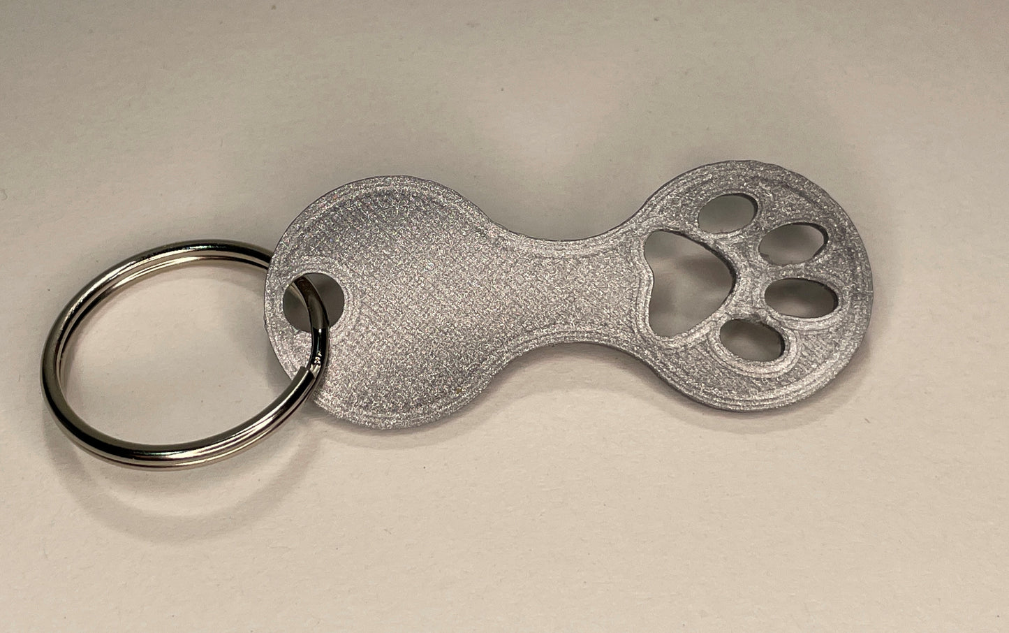 Katzenpfoten-Zauber: Einkaufswagenlöser Schlüsselanhänger 3D-gedruckt - Überraschende Farbauswahl für Katzenliebhaber!