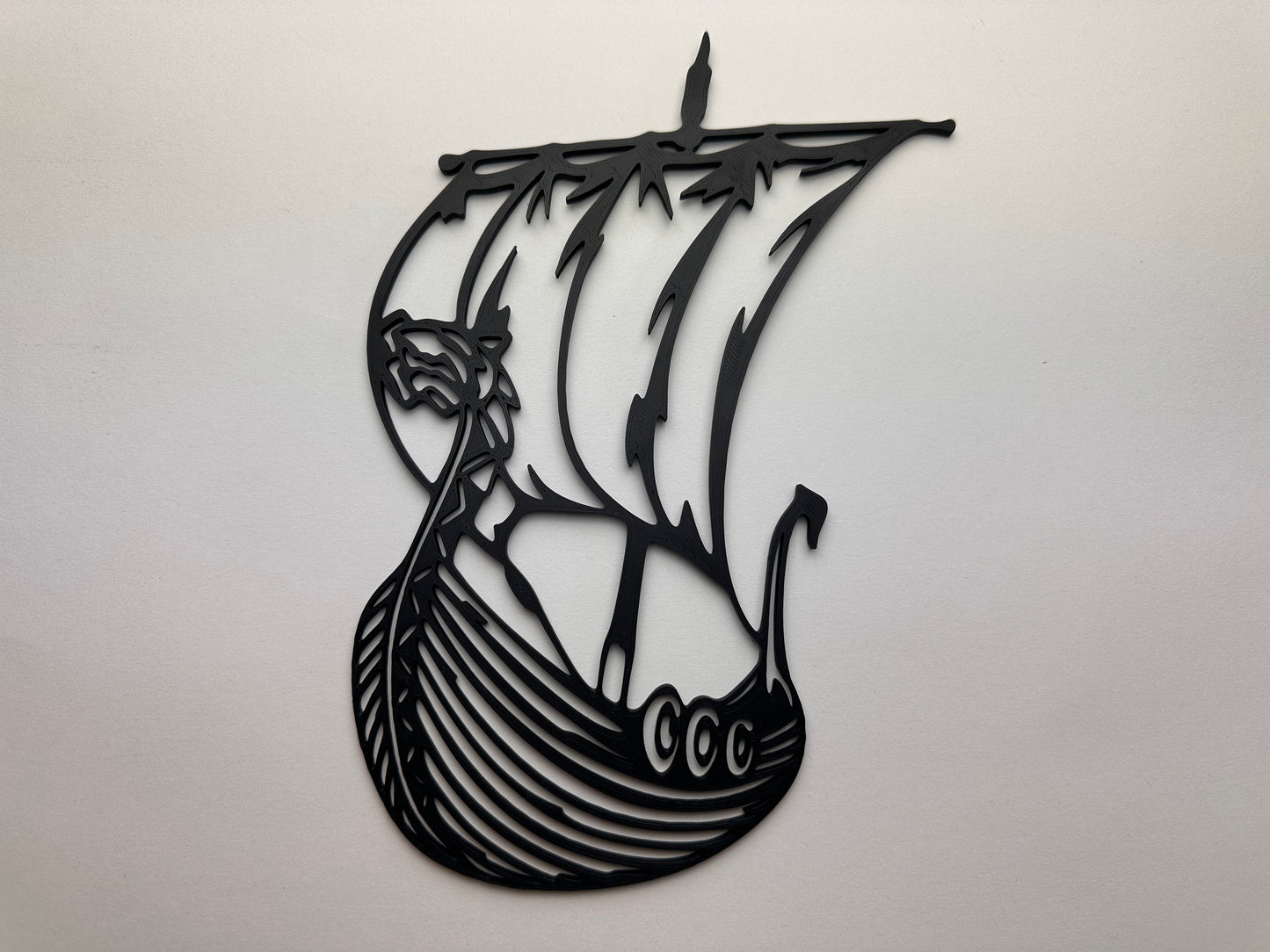 Episches Wikingerschiff - 3D-gedruckte Wanddekoration aus PLA-Kunststoff!